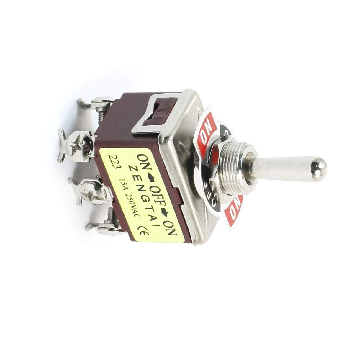 Interruttori DPDT momentanei ON/Off/ON Interruttore a levetta a 3 posizioni CA 250 V A levetta 15 A E-TEN223 interruttore elettronico