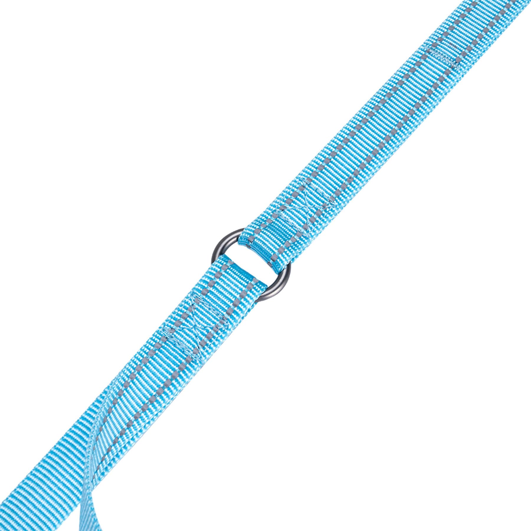 EXCELLENT ELITE SPANKER Guinzaglio doppio riflettente per cani doppio guinzaglio per cani 5 m multiplo con manico imbottito per due cani che camminano addestramento (azzurro)