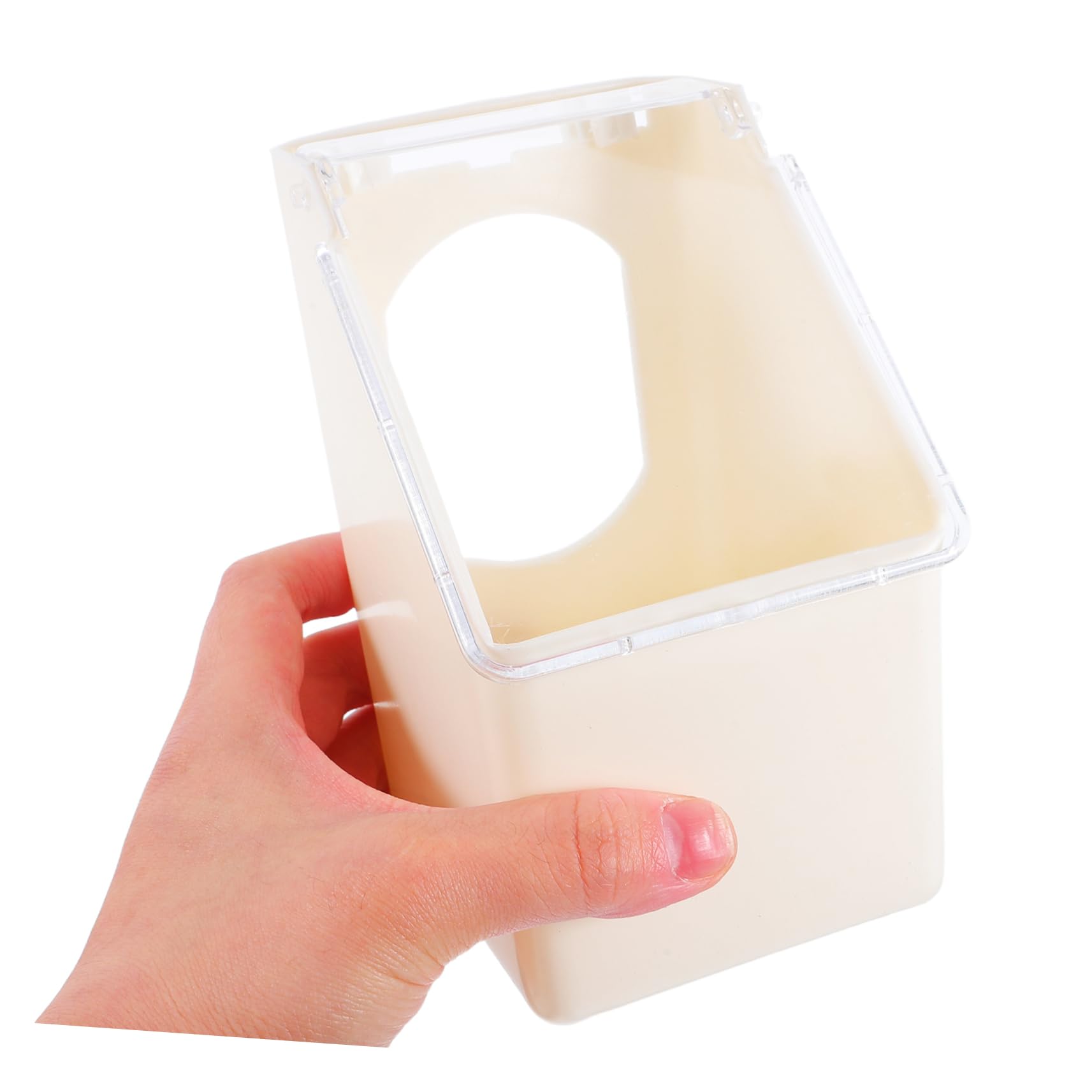 Mangiatoia per Piccioni a Foro Singolo Beige, 4 Pezzi