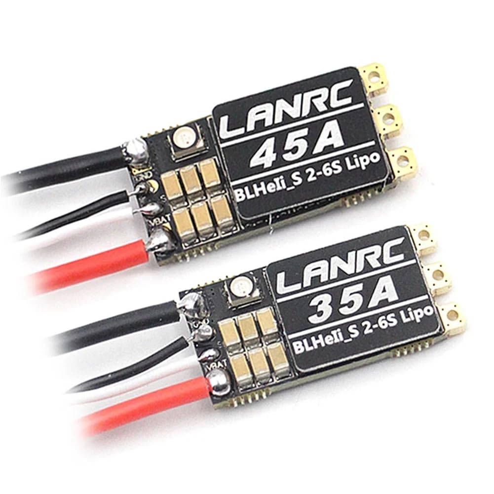 BLHeli S 2-6S Lipo 45A ESC Spazzole LED RGB Programmabile Integrato D-Shot 150/300/600 ONESHOT125 per Accessori di Ricambio Drone RC FPV