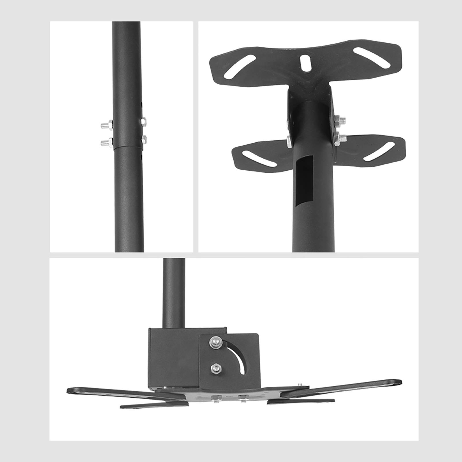 Supporto TV, Supporto TV A Parete Extra Lungo per Soffitto, Distanza Fori di Supporto Entro 400 * 400 Mm, per Schermi LCD da 32 A 55 Pollici, Due Metodi di Installazione