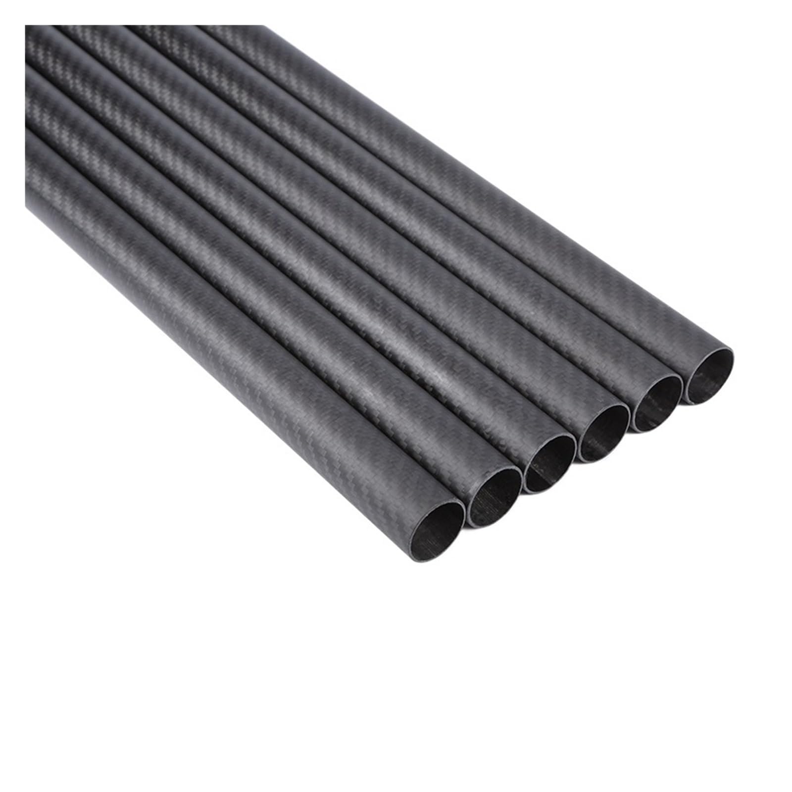 Tubo in fibra di carbonio opaco twill da 2 pezzi