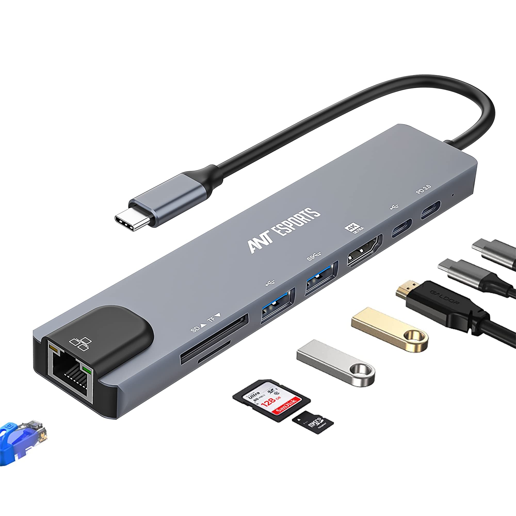 Ant Esports AEC810 8in1 Type C Multifuntional Docking Station (B0BY2WP42B) Amazon Price History, Amazon Price Tracker