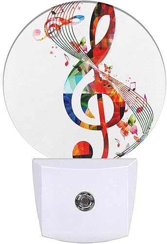 Miniatura 9 de EKOBLA Winter Wonderland - Luz nocturna enchufable con forma de copos de nieve que caen en el bosque de pinos verdes, lámpara de noche LED con