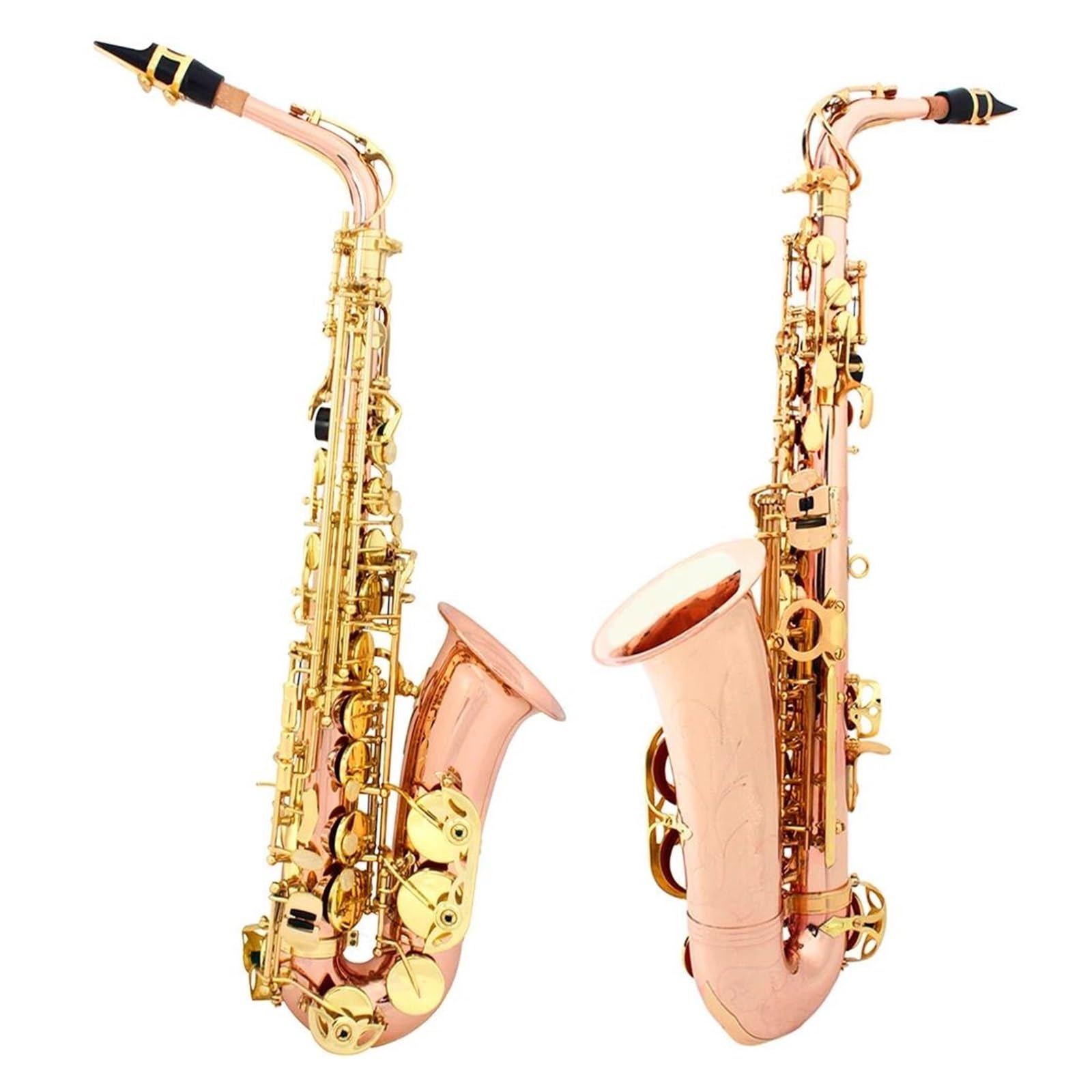 Sassofono Professionale Sassofono contralto in Mib Materiale in bronzo fosforoso Sax in Mi bemolle Strumento a fiato Sassofono con custodia Guanti Ance Cinghia