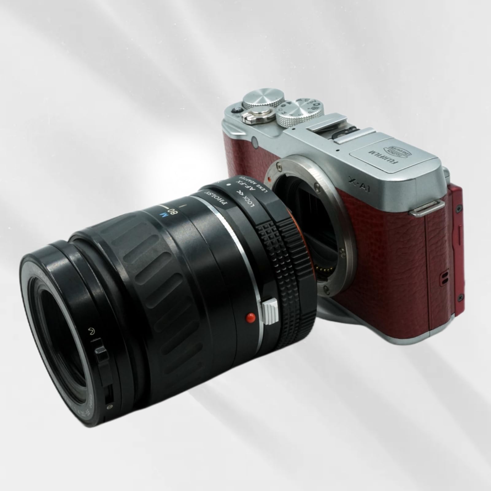 PHOLSY Objektivadapter mit Blendenring Kompatibel mit Sony A und Minolta AF Mount Objektiv auf Fuji X Mount Kameragehäuse Kompatibel mit Sony A auf Fuji X, Minolta AF auf Fuji X