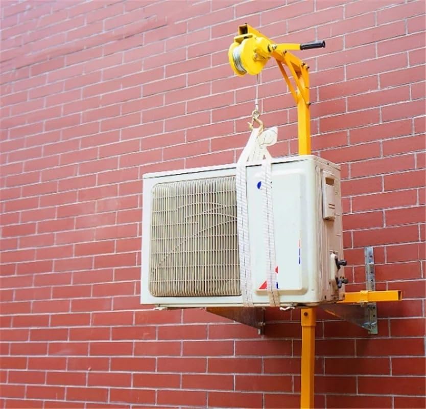Gru, Attrezzature di Sollevamento per l'installazione di condizionatori, Altezza di Sollevamento, Staffa per Gru per l'installazione di condizionatori Esterni, verricelli
