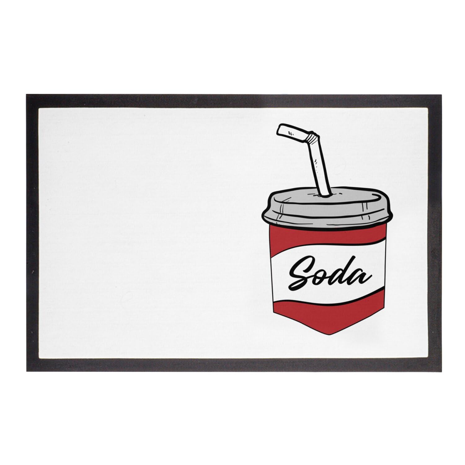 Paillasson Blanc Anti-Saleté 75x50cm pour Garder une Entrée Propre Style Dessin Animé