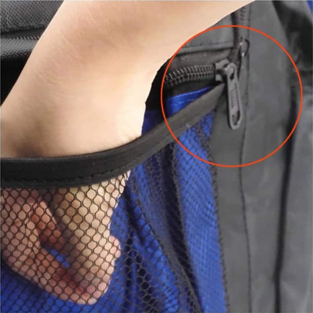 Sacoche Vélo Double Étanche Porte-Bagages Arrière, Bleu | Sacoche Arrière étanche Double Poche, Fermeture Robuste, Sangle Réglable. Ldéale pour Ranger Vêtements, Outils, Courses