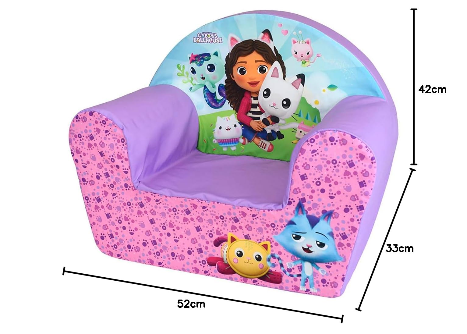 FUN HOUSE Gabby ET LA Maison Magique Fotel dziecięcy Pochodzenie Francja dł. 52 x szer. 33 x wys. 42 cm