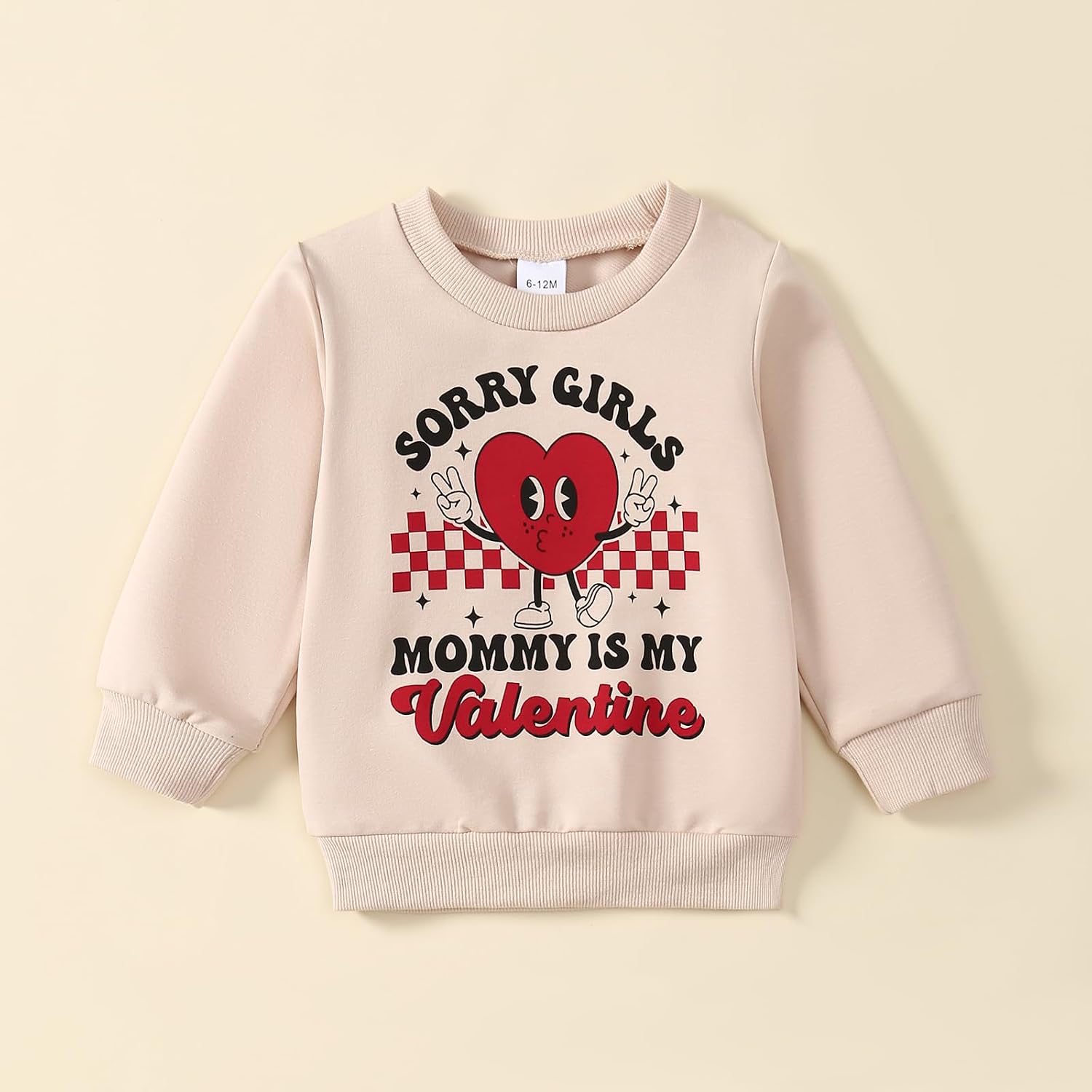 Toddler baby boy valentines day outfit Sorry Girls Mommy is My Valentine Sweatshirt+Casual Pants 2PC Clothes
