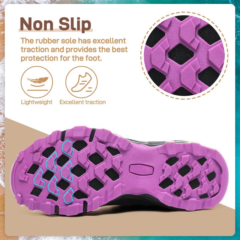 Image of ziitop Womens Hiking Water Shoes for Women Quick Dry Outdoor Sport Sneakers Non Slip Lightweight Breathable Summer Trekking and Walking Climbing Shoe
