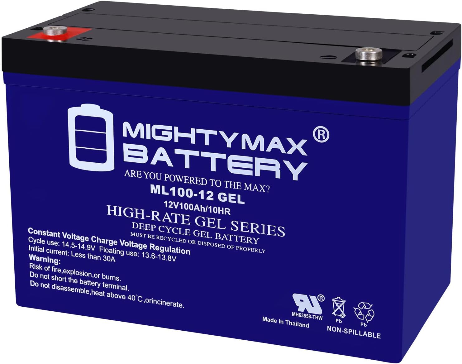 Mighty Max Battery12V 100AH GEL Battery Replacement for IPC Eagle Gansy 25 Scrubber
