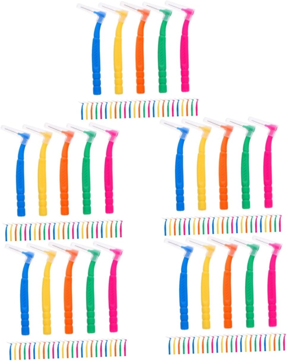 150pcs Interdental Brush Lightweight Manual Toothbrushes for Oral Care Includes Colors for Home and Travel Use