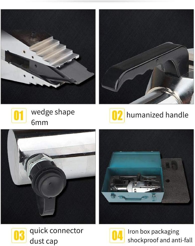 Huanyu Hydraulic Flange Spreader 14T Portable Splitter Pliers Separator Split Expander with 6mm Top Clearance & 81mm Max Expanding Distance (FSH-14 with Electromagnetic Pump)