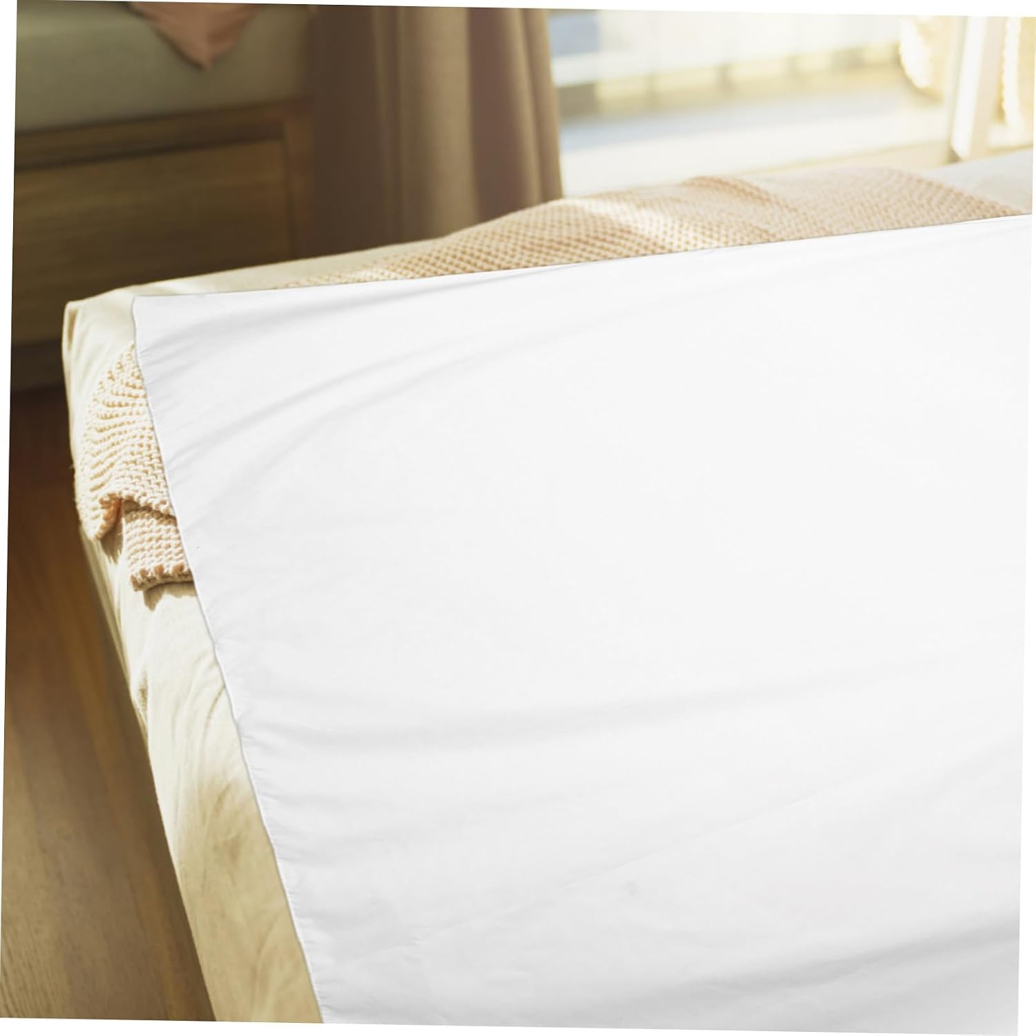 White Twin Flat Sheet 160x230cm, Soft Wrinkle-Resistant Hotel Quality Bedding, Breathable Plain Bed Sheet for Hospital, Dormitory, and Massage Table Use