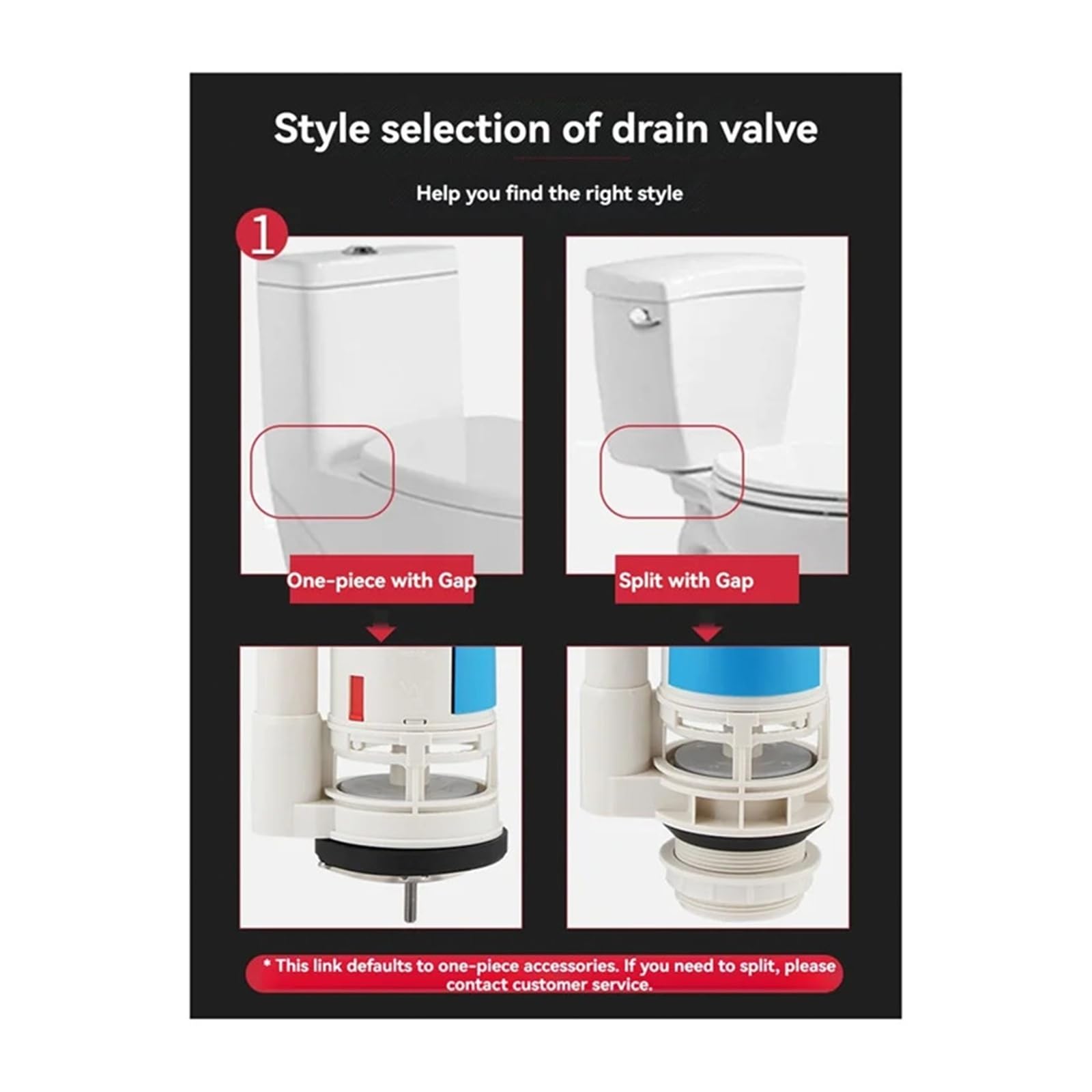 Fluxómetro manual para inodoro Válvula De Drenaje Entrada For Cisterna Inodoro Dos Botones Dividida, Accesorios Tanque Agua Llenado Doble Descarga