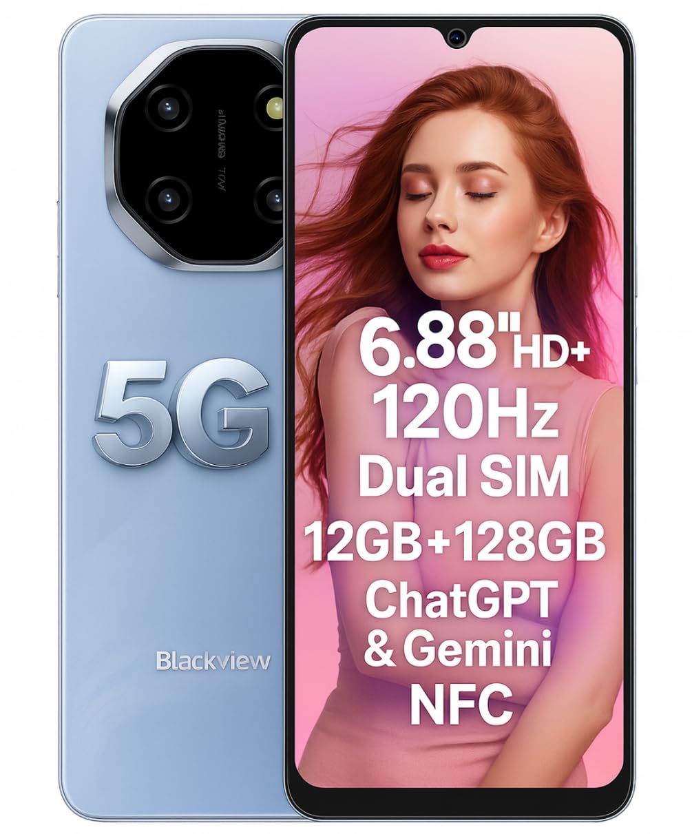Blackview Shark 6 5G AI Smartphone, 12GB+128GB, 6.88
