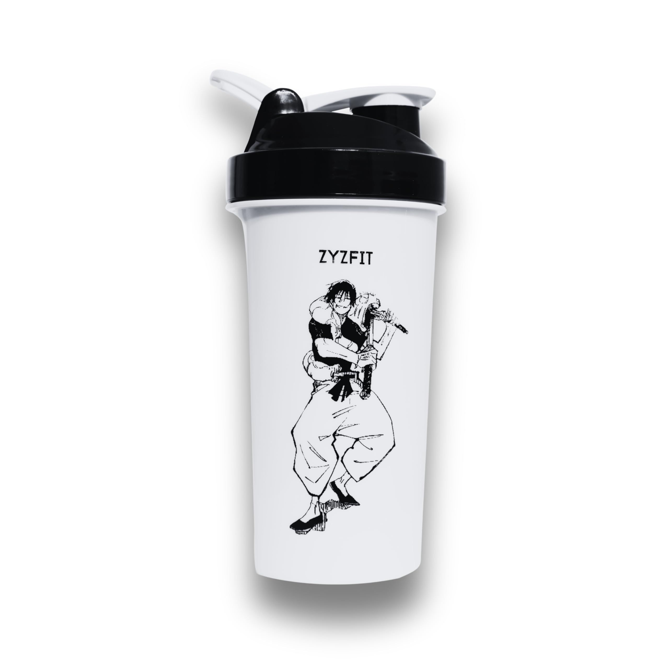 Gym Shaker Toji Fushiguro Edition | 750ml Protein Shaker Bottle for Workout, Gym & Fitness | Leakproof, Durable & Easy-to-Clean Sports Shaker with Mixing Ball for Men & Women