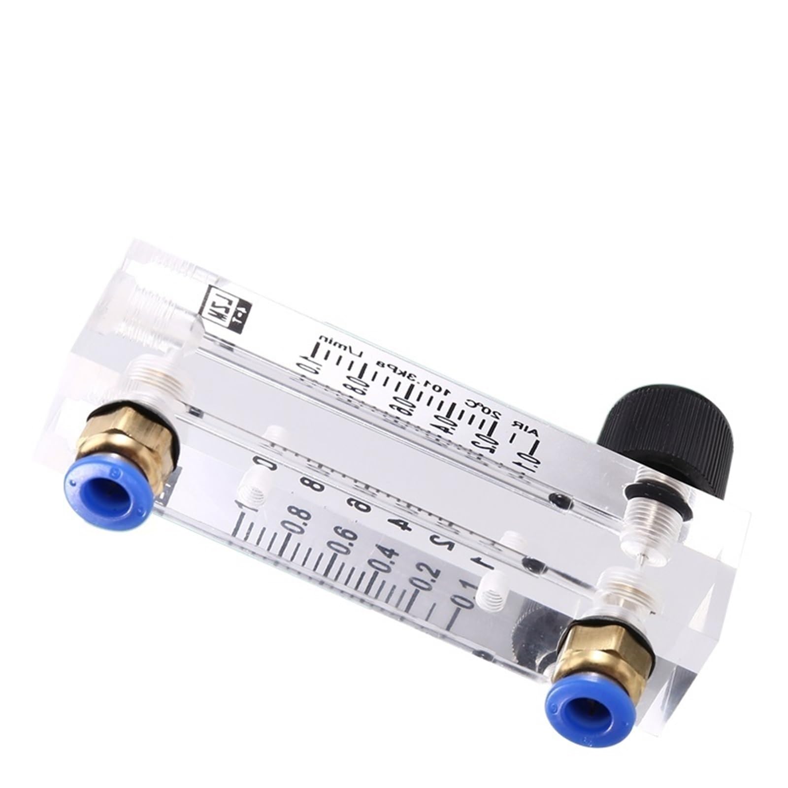Medidor de flujo de área variable acrílico ABKP-4T de 0,1 a 1 l/min, rotámetro de gas ajustable for montaje en panel, controlador de caudal de aire.