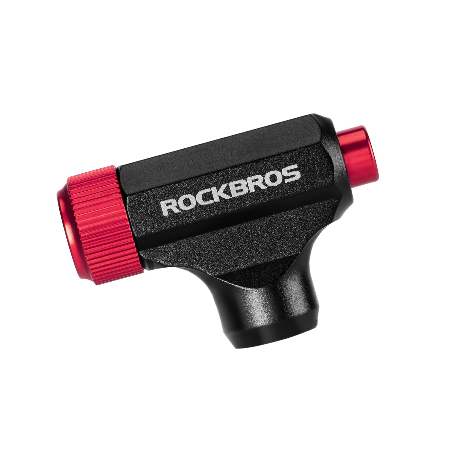 ROCKBROS Inflador CO2 Bicicleta Mini Bomba Bicicleta con Manómetro Ligero Compatible con Válvula Presta Schrader para Neumáticos