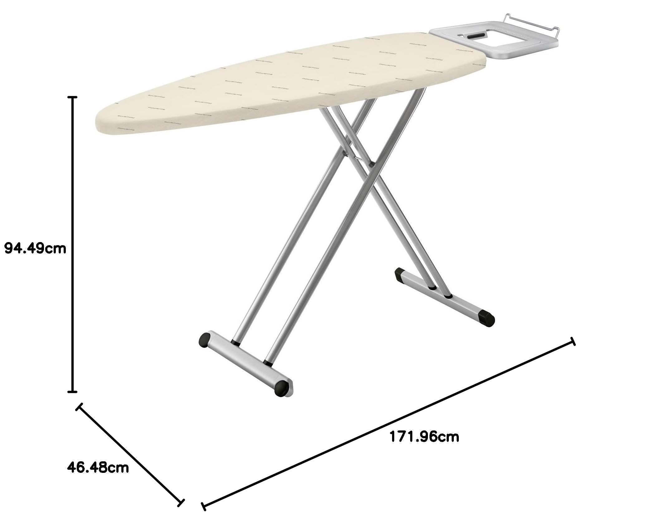 Rowenta Pro Comfort, Tabla de planchar, Altura regulable de 70 a 96 cm, Gran estabilidad y diseño robusto, Soporta hasta 40 kg, Estructura con tratamiento anticorrosivo, IB5100