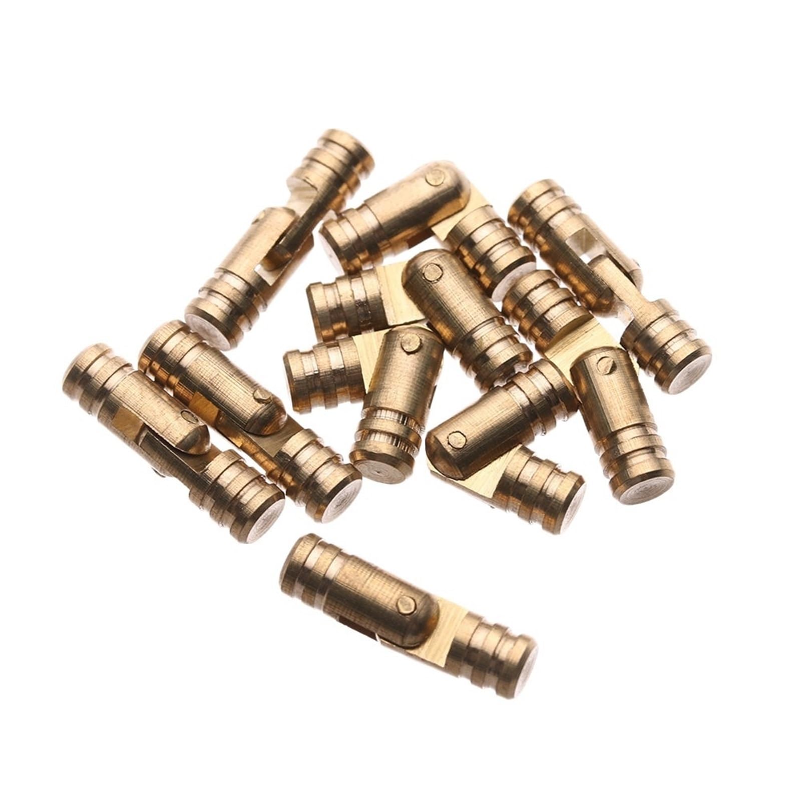 Luysgbxr One Color Barrel Hinges 30Pcs Barrel Hinges Cylindrical Hidden Jewelry Box Connector Concealed Invisible Brass Door For Furniture Hardware(5Mmx19mm)