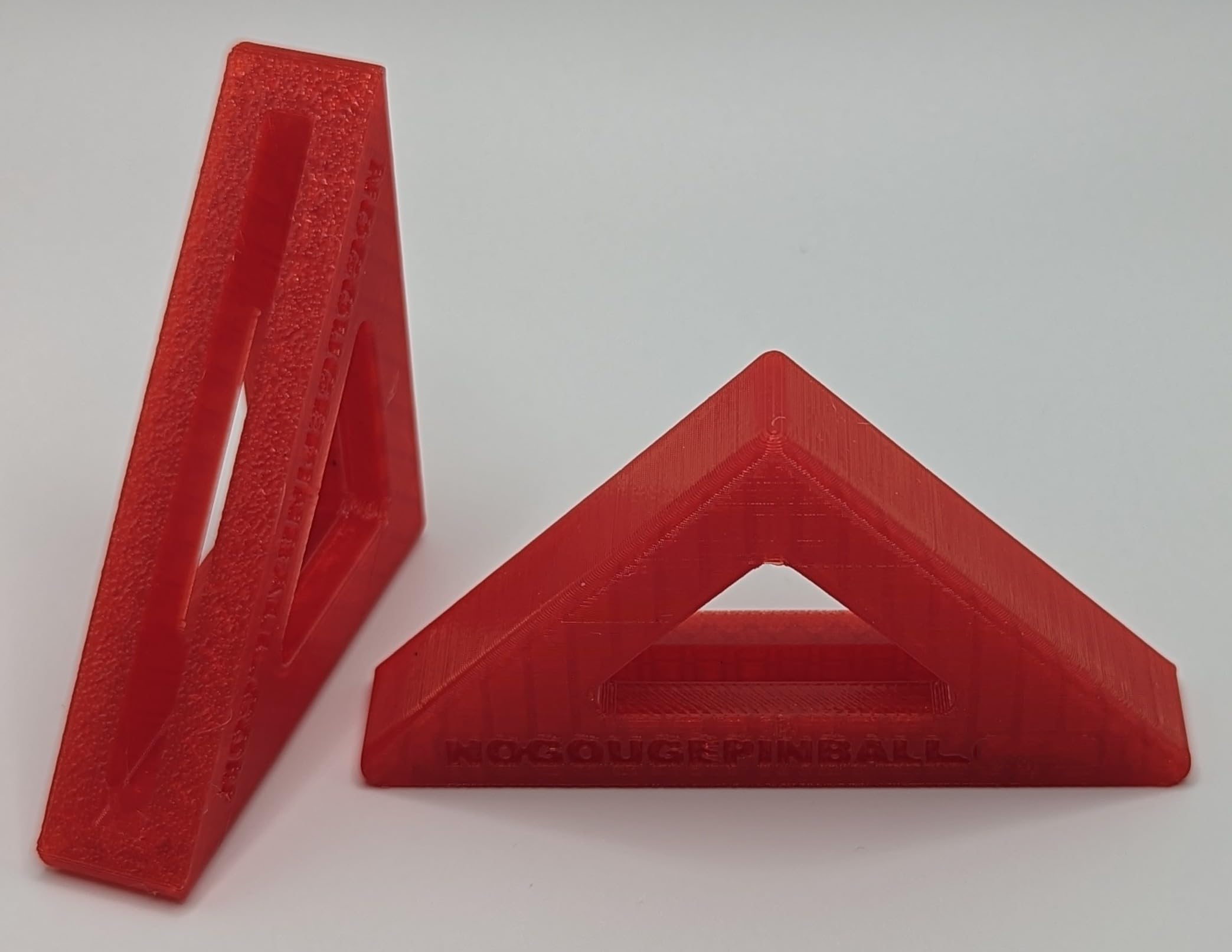 No Gouge Pinball Rubber Glass Corner Protectors, Cushions, Set of 2 (Ruby RED)