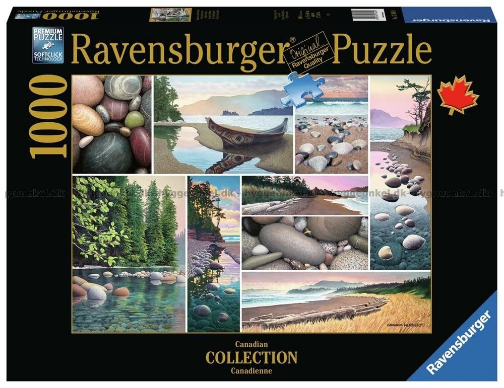 RavensburgerCanadian Collection: West Coast Tranquility 1000 Piece Jigsaw Puzzle for Adults - 17469 - Every Piece is Unique, Softclick Technology Means Pieces Fit Together PerfectlyThe Forest Stewardship Council