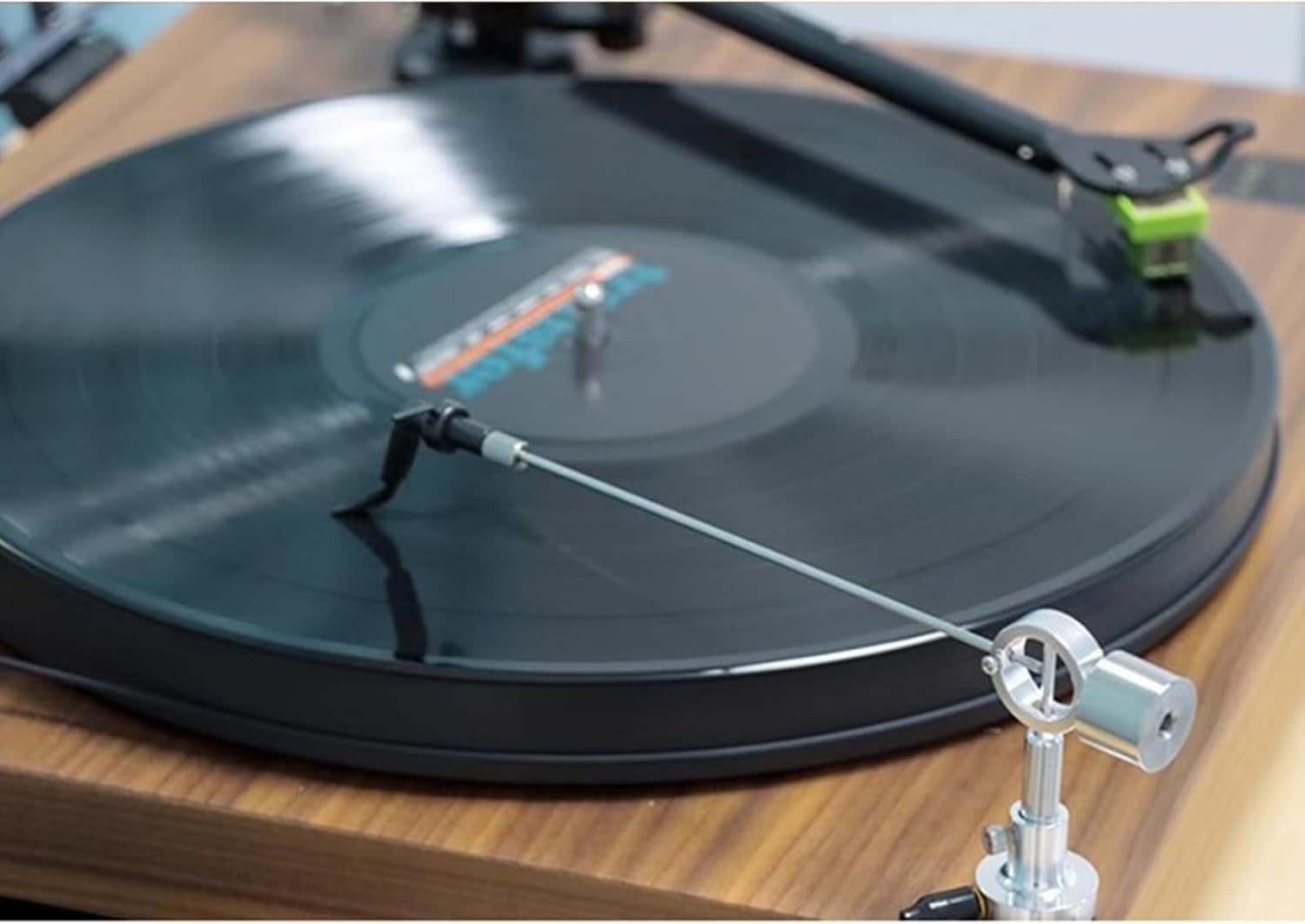 Braccio Per La Pulizia Dei Giradischi In Vinile, Spazzola Antistatica Per Dischi, Altezza Regolabile Da 4,5 a 6cm, Con Cavo Di Terra Da 1m, Pulisce Il Disco Durante La Riproduzione, Rimuove La Polvere