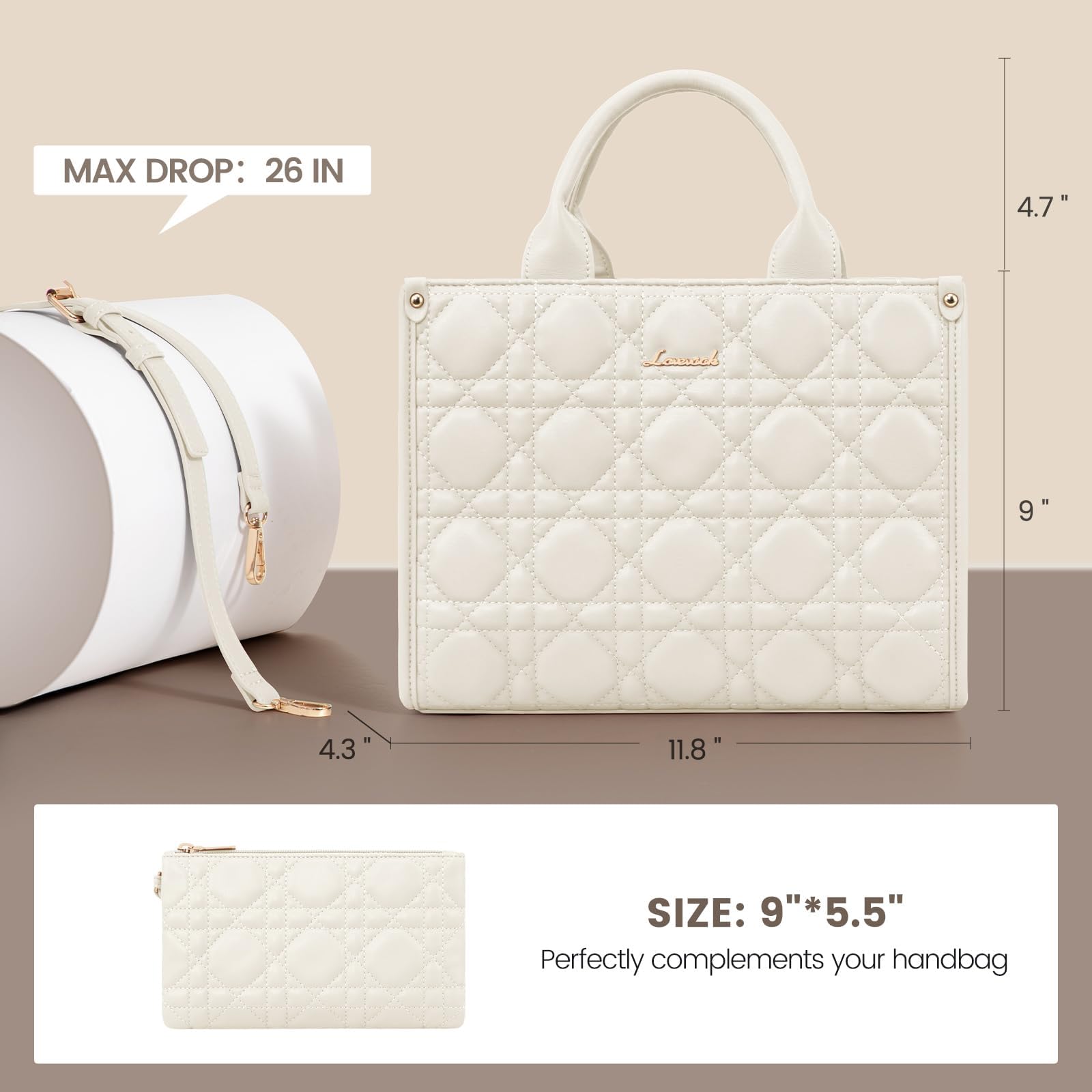 LOVEVOOK Purses and Handbags for Women, Handbags Shoulder Bags Black Purses and PU Leather Top Handles for Lady