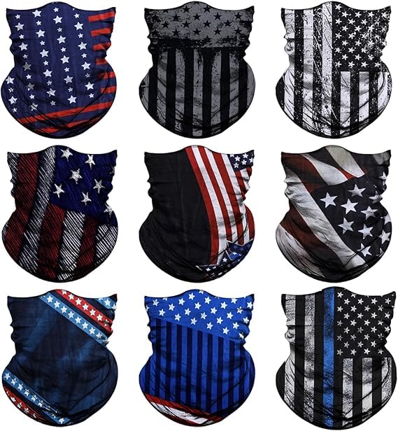 Image of Venswell Neck Gaiter Face Mask Men Women,Seamless Bandana Rave Face Cover Scarf Mask,Balaclava,Headband, Head Wrap,Headwear