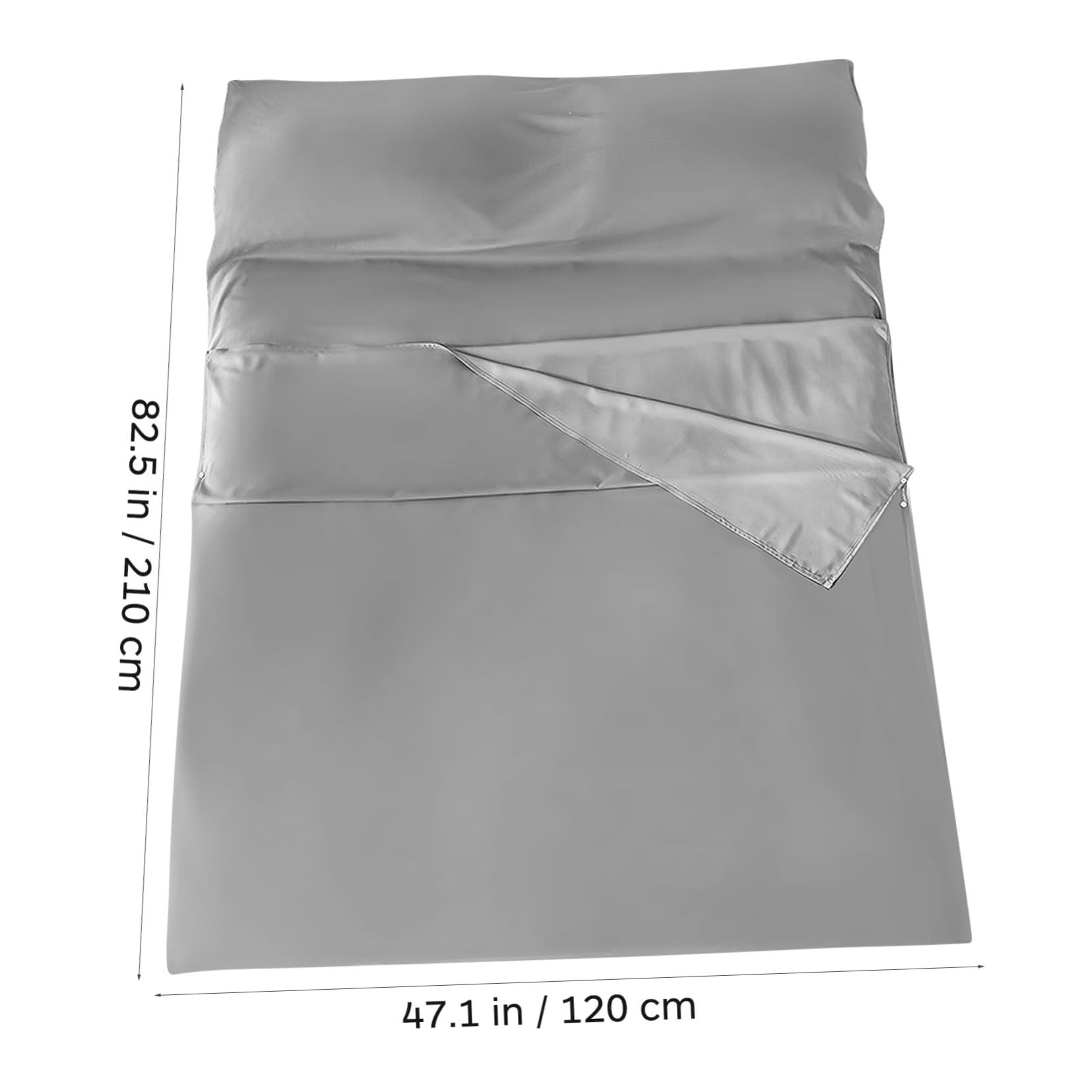 Abaodam Reiseschlafsack aus Polyester für Erwachsene Tragbarer und Multifunktionaler Hotelschlafsack mit Solidem Farbdesign für Reisen und Camping