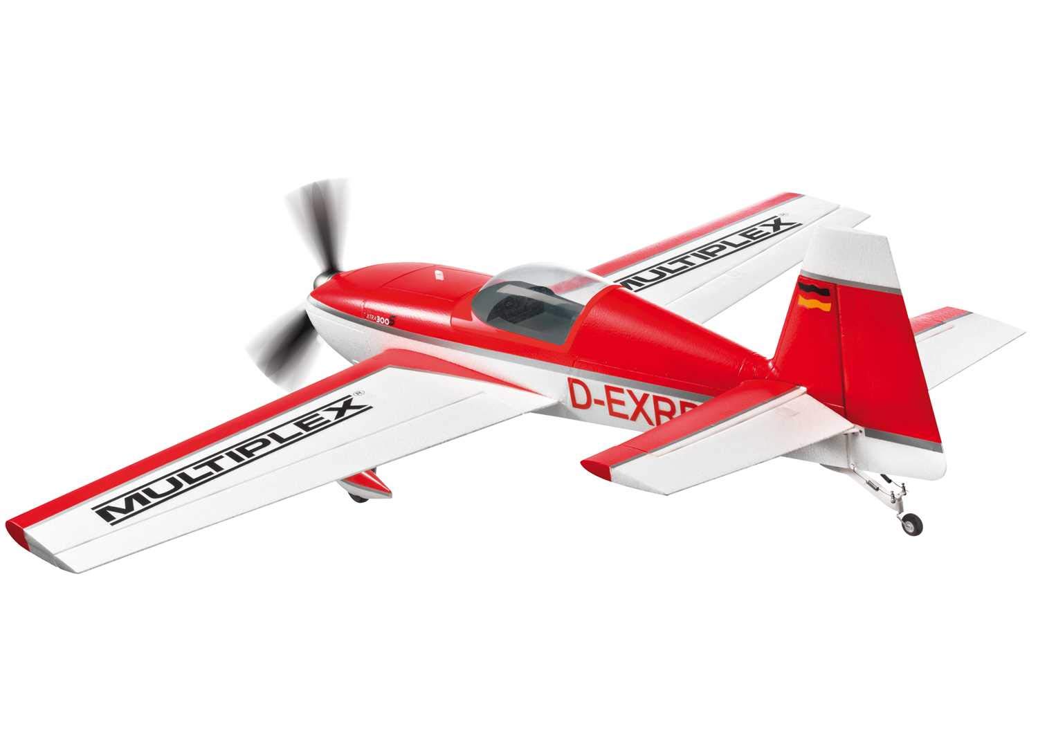 MULTIPLEX EXTRA 300S RR 100% FERTIG GEBAUT MIT ANTRIEB UND SERVOS, AUS ELAPOR