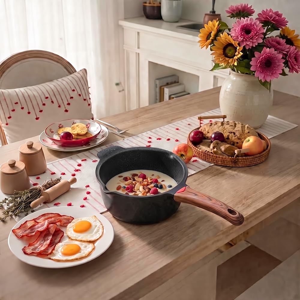 Vinchef 4QT Nonstick Saucepan with Lid -8