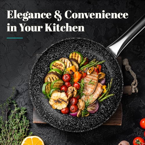 Wecook 10524 24 cm Non-Stick Frying Pan, Full Induction Base, BPA and PFOA Forged Aluminium, Copper Colored - Image 2