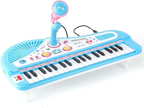 Miniatura 1 de Juguetes de teclado de piano de 31 teclas con micrófono, juguete de música educativa temprana para niños, juguetes musicales electrónicos para