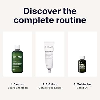 HORACE Tobacco & Vanilla Beard Oil for Men - Conditioner with Argan Oil - Gentle Beard Care for All Skin Types - Woody, Sweet Scent, 30 ml