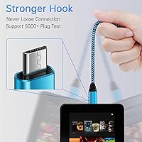 Vista 5 de Cable de carga para teléfono Android, cable de carga micro USB, carga rápida para Samsung Galaxy J8 J7 J6 J5 J4 J3 S7 S6, Moto E E5 E4 Plus/Play, G5