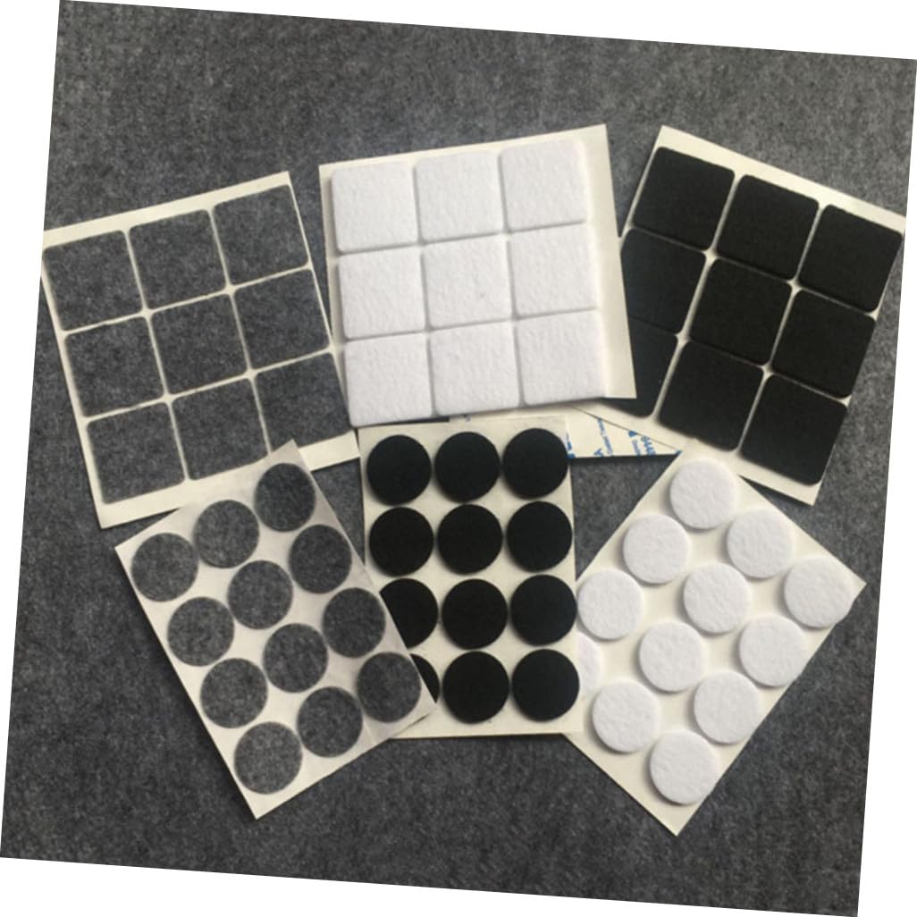 Patins de Protection 12mm en Feutre Noir pour Chaises Ronds 200 Pièces