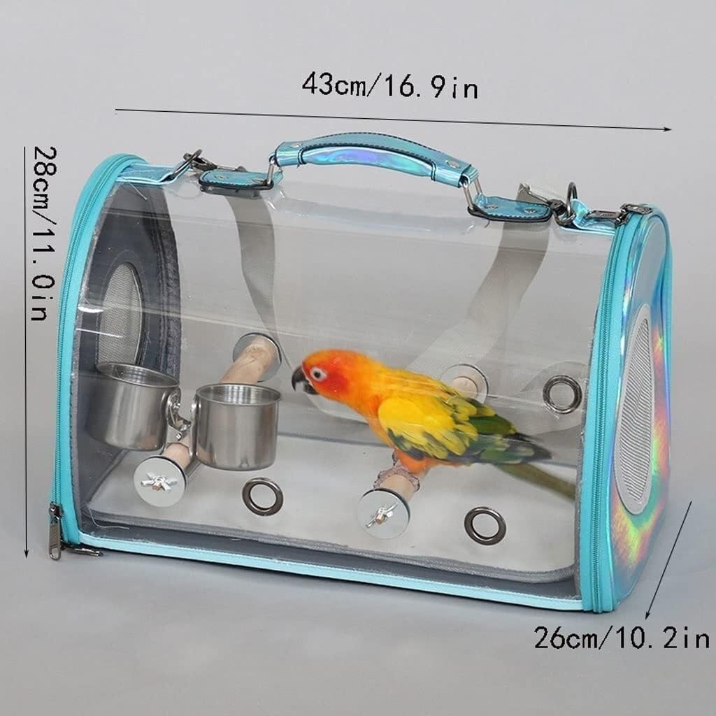 Jaula para pájaros, Caja de Transporte para Jaula de Viaje de pájaros