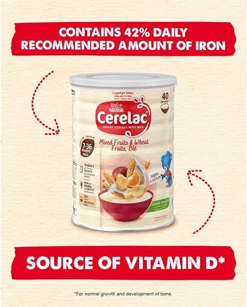 Cerelac Mixed Fruits & Wheat Infant Cereal with Milk 1kg | from 7 months+ | Baby Cereal - 5