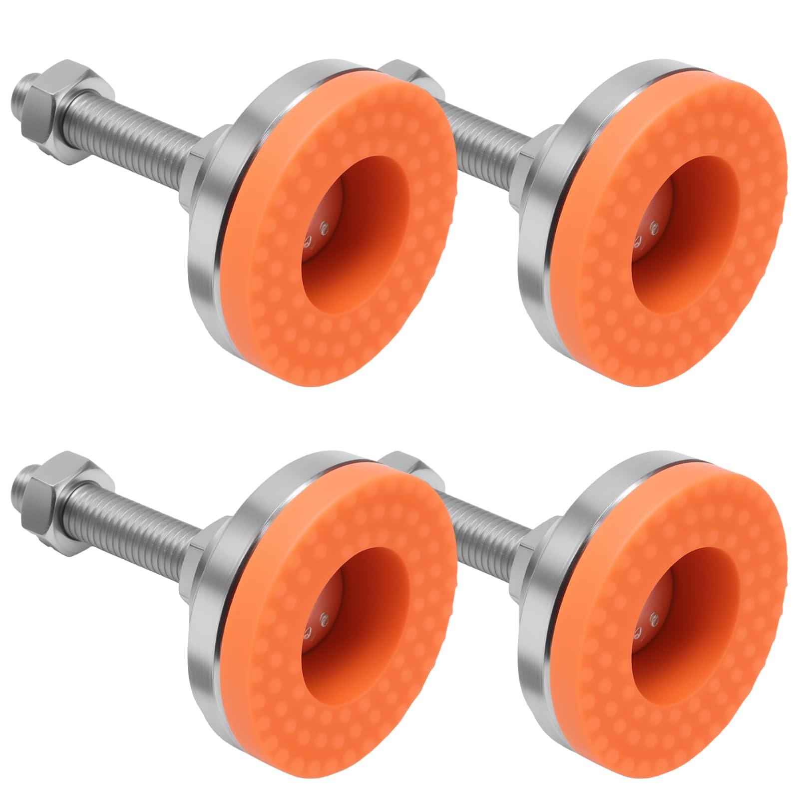 Hoypeyfiy 4 Pcs Heavy-duty Leveling Feet, Leg Levelers, 2.36-inch Diameter Base, M12x50mm Thread, Suitable for Workbenches, Machines, Cabinets