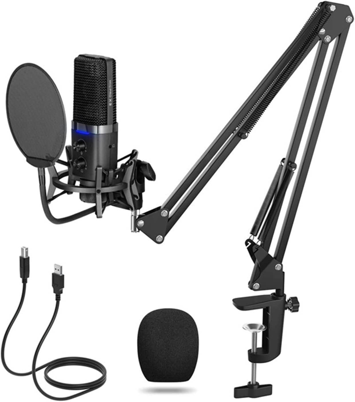 CELEUS microphone Professional Studio Microphone Kit X3 Usb Mic With