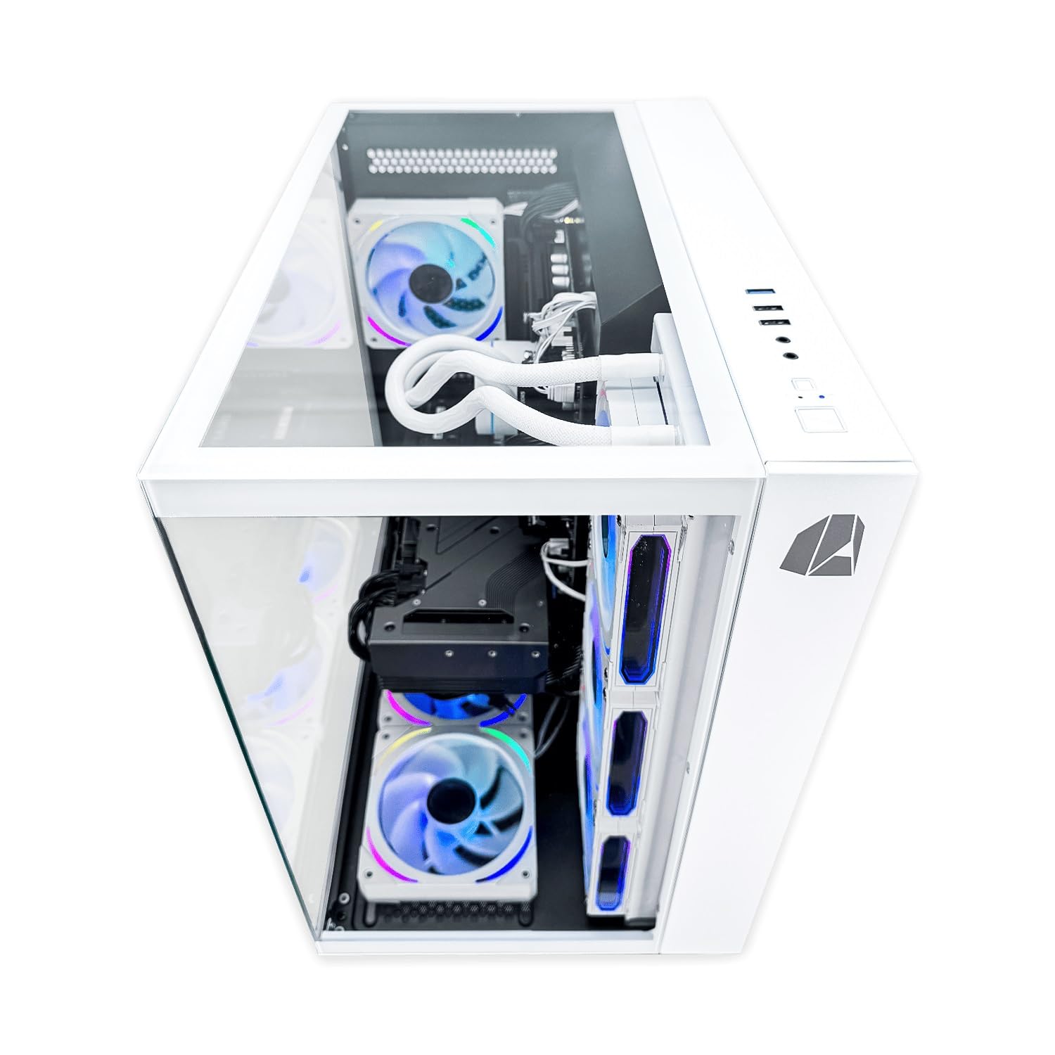 NitroPC - PC Gaming Extremo (AMD Ryzen 7 7800X3D 8/16 5.0GHz, RTX 5070 12GB, RAM 32GB, M.2 2TB, Windows 11 Pro, iluminación RGB, WiFi) Ordenador de sobremesa, PC Gamer (Blanco)