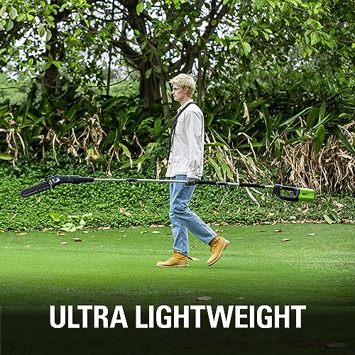 Greenworks PS80L210 80V 10 Inch Cordless Polesaw (Great For Pruning And Trimming Branches / 75+ Compatible Tools), 2.0Ah Battery And Charger Included thumb #8