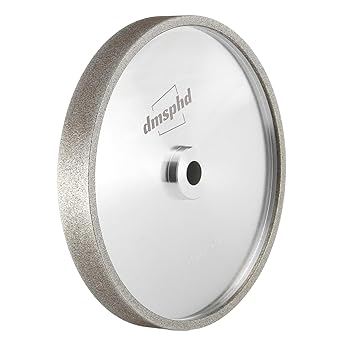 dmsphd CBN Grinding Wheel with 6 inch,1/2'' Bore,1'' Wide, Suitable for high-Speed Steel,for All Kinds of 6 inch Bench Grinders 180 Grit