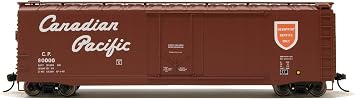 Rivarossi Canadian Pacific Railroad Box Car with Plug Door Running Number #80000 HO Scale Train Rolling Stock HR6636B