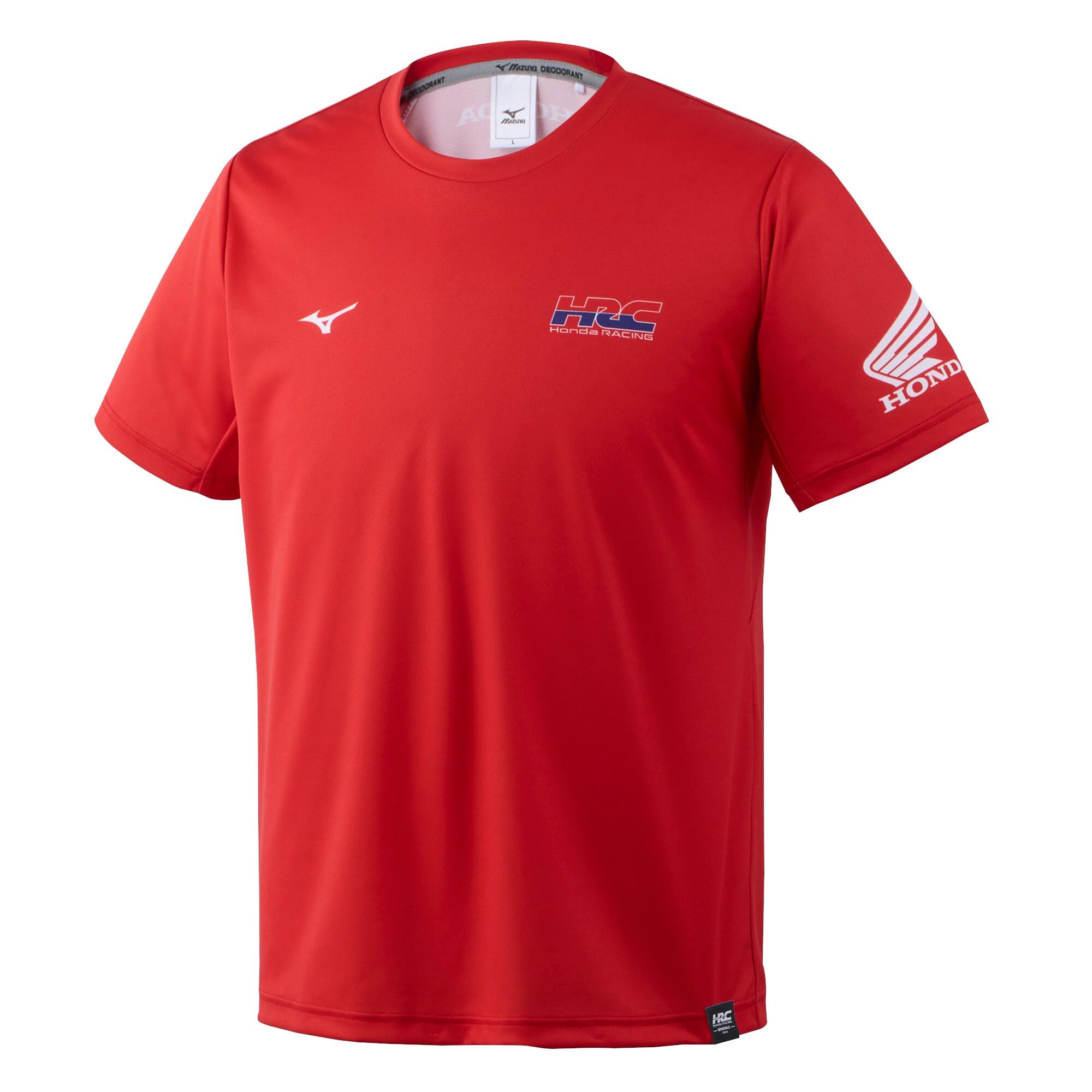 HRC (ホンダ・レーシング) 公式 MIZUNO 気化熱冷却素材(COOLCORE™) Tシャツ 半袖 Honda HRC ウイング