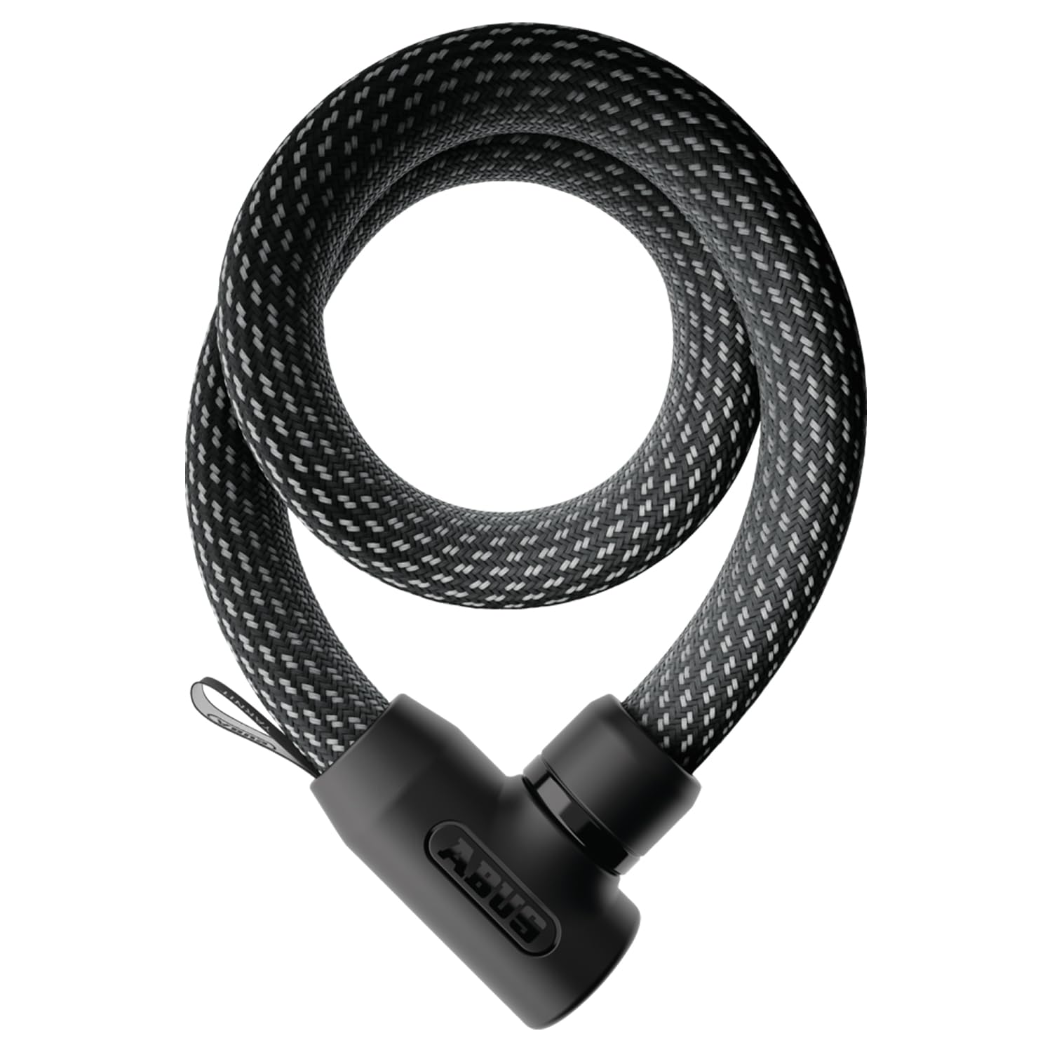 ABUS Lucchetto a catena YARNIT 4004K - lucchetto leggero in tessuto per la sicurezza di biciclette e scooter elettrici - lucchetto flessibile per biciclette - lunghezza 85 cm, nero